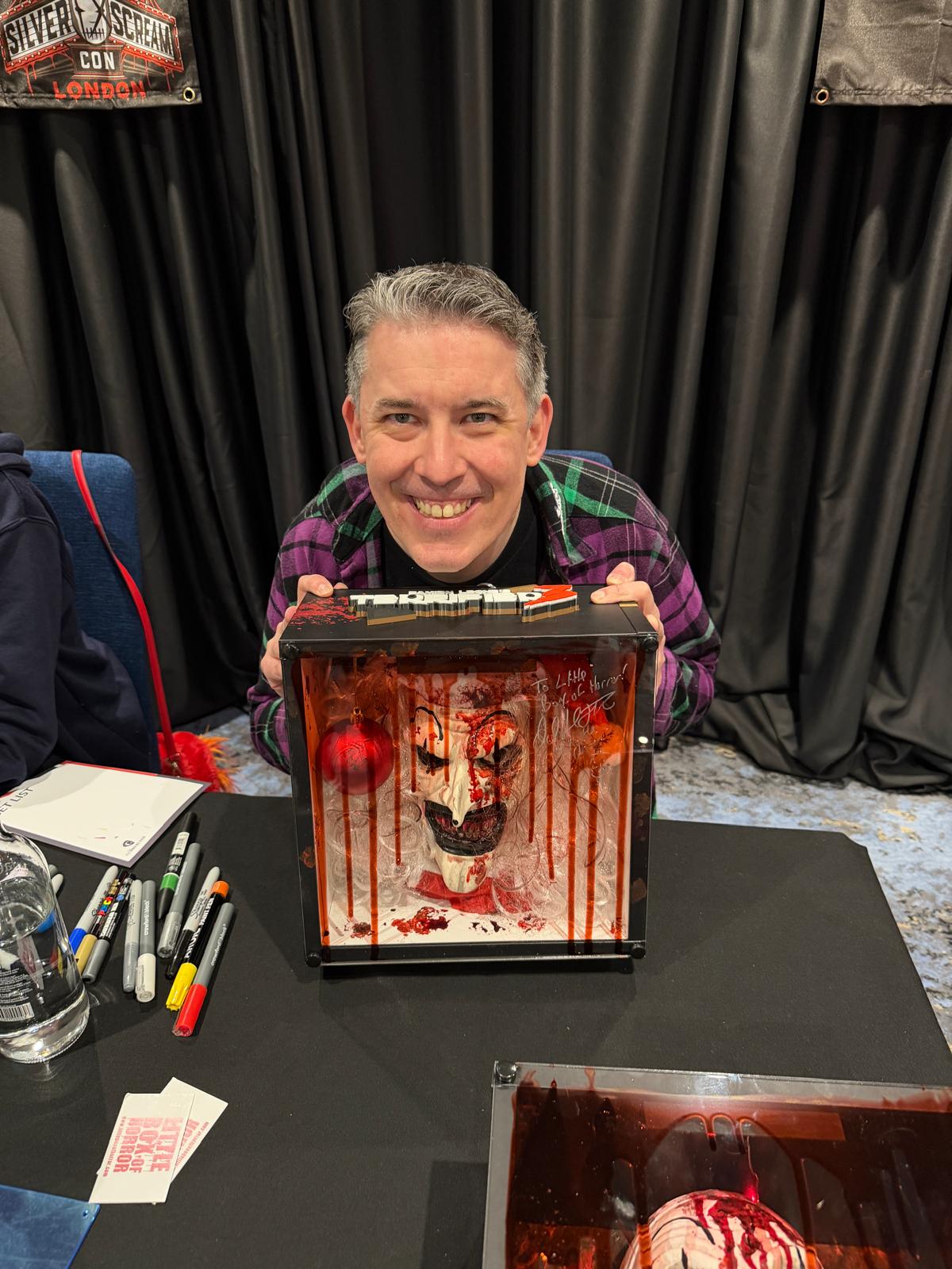 TERRIFIER 3 WRAPPED BOX SIGNED DAVID HOWARD THORNTON ART THE CLOWN - Image 4